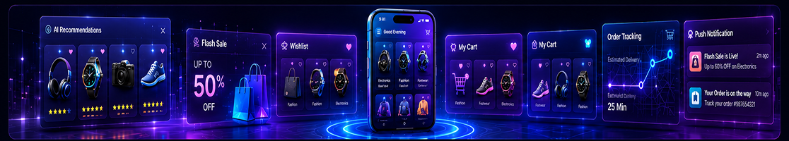 Customer app panel for eCommerce platforms